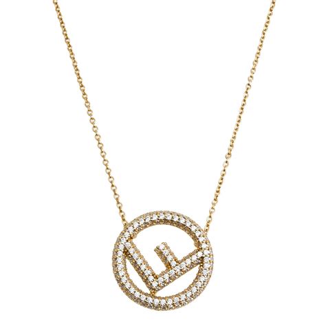 fendi initial necklace|is fendi jewelry real gold.